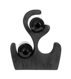 MUST Living Wijnkasten & Wijnrekken|Wijnrek Grape Suarhout, 30cm, kleur Zwart