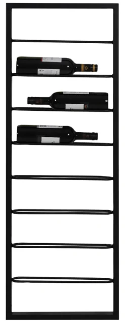 Light & Living Wijnkasten & Wijnrekken|Wijnrek Macaben Voor 8 flessen, kleur Zwart
