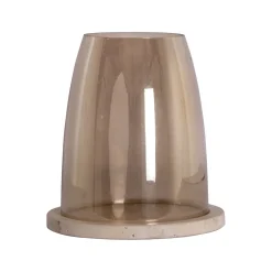 Richmond Interiors Kaarshouders & Windlichten|Windlicht Alusia Glas en travertin Zand