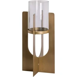 Richmond Interiors Kaarshouders & Windlichten|Windlicht Dalou kleur Goud