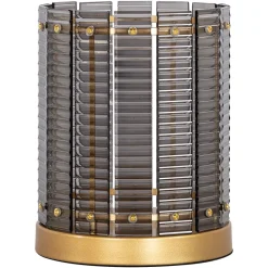 Richmond Interiors Kaarshouders & Windlichten|Windlicht Daylin kleur Smoke