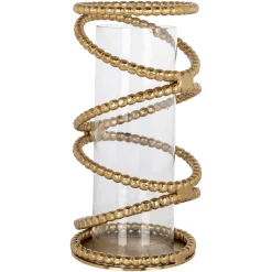 Richmond Interiors Kaarshouders & Windlichten|Windlicht Jaden kleur Brushed gold