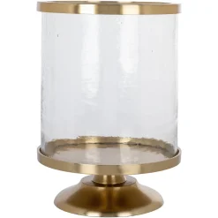Richmond Interiors Kaarshouders & Windlichten|Windlicht Jaysin 40cm hoog Goud