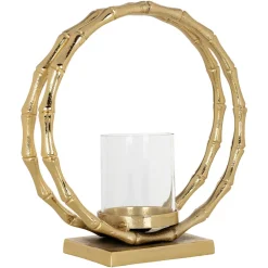 Richmond Interiors Kaarshouders & Windlichten|Windlicht Merlyn Goud