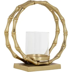 Richmond Interiors Kaarshouders & Windlichten|Windlicht Merlyn Goud