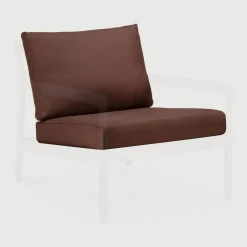 Ethnicraft Tuinkussens|Zitkussen Jack t.b.v. Outdoor Fauteuil Jack, kleur Burgundy