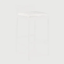 Ethnicraft Tuinkussens|Zitkussen Jack t.b.v. Outdoor barkruk Jack, Bouclé, kleur Off White