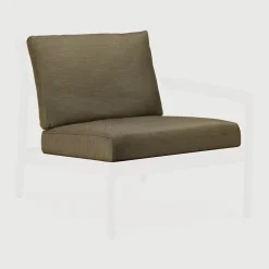Ethnicraft Tuinkussens|Zitkussen Jack t.b.v. Outdoor Fauteuil Jack, kleur Groen