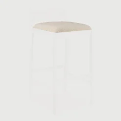 Ethnicraft Tuinkussens|Zitkussen Jack t.b.v. Outdoor barkruk Jack, Bouclé, kleur Naturel