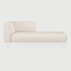 Ethnicraft Tuinkussens|Zitkussen Monocle t.b.v. Modulaire Loungebank Monocole Lounge Arm, kleur Wit