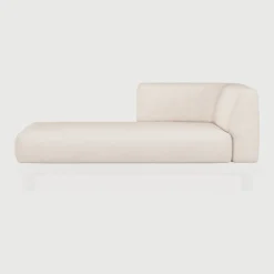 Ethnicraft Tuinkussens|Zitkussen Monocle t.b.v. Modulaire Loungebank Monocole Lounge Arm, kleur Wit