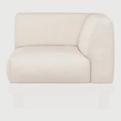 Ethnicraft Tuinkussens|Zitkussen Monocle t.b.v. Modulaire Loungeset Monocle Hoek, kleur Wit