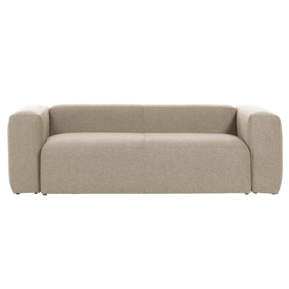 Kave Home Rechte Bank|2-zits Bank Blok 210cm, kleur Beige