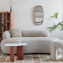 ZILT Organische Bank|2-zits Bank Cheron Bouclé, kleur Beige