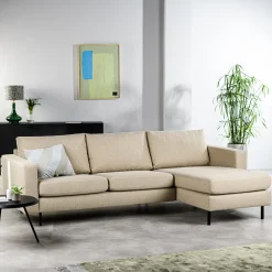 BASE Loungebank|3-zits Bank Cigi Links/Rechts Beige