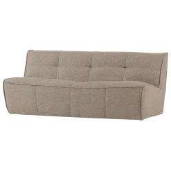 vtwonen Rechte Bank|3-zits Bank Cluster Bouclé, 204cm, kleur bruin Khaki