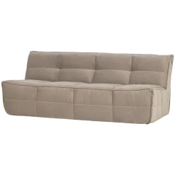 vtwonen Rechte Bank|3-zits Bank Cluster Velvet, 204cm, kleur Warm Taupe