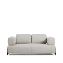 Kave Home Rechte Bank|2-zits Bank Compo Met armleuning, kleur Beige