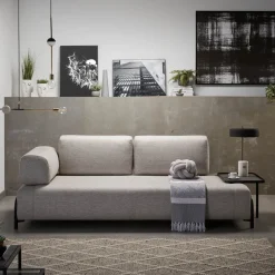 Kave Home Rechte Bank|3-zits Bank Compo Met Bijzettafel