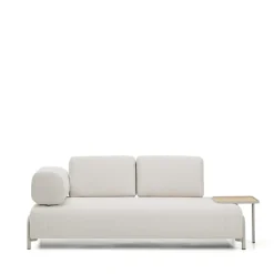 Kave Home Rechte Bank|2-zits Bank Compo Met bijzettafel, kleur Beige