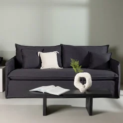 Nohr Rechte Bank|3-zits Bank Elden Linnen 200cm