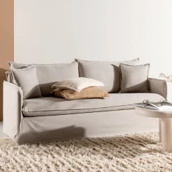 Nohr Rechte Bank|3-zits Bank Elden Linnen 200cm