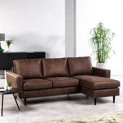 BASE Loungebank|3-zits Bank Everet Links/Rechts