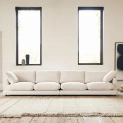 Kave Home Rechte Bank|6-zits Bank Gala Chenille, 390cm