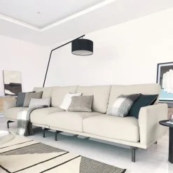 Kave Home Rechte Bank|4-zits Bank Galene 334cm, kleur Beige