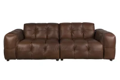 Dutchbone Rechte Bank|3-zits Bank Hackman Leder