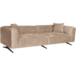 Richmond Interiors Rechte Bank|3-zits Bank Hoxton Chenille, 255cm, kleur Beige