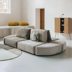 Zuiver Organische Bank|Rechte Bank|3-zits Bank Hunter 318cm