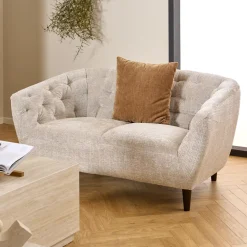 Bendt Rechte Bank|2-zits Bank Loes Chenille, kleur Beige