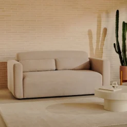 Kave Home Rechte Bank|2-zits Bank Neom kleur Beige