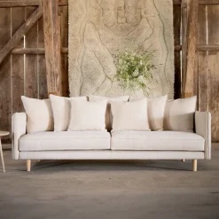 Nohr Rechte Bank|3-zits Bank Nghia 240cm Linnen, kleur Beige