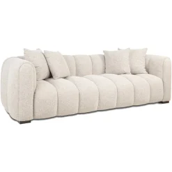 Richmond Interiors Rechte Bank|3-zits Bank Novaro Geweven stof, 236cm, kleur Naturel