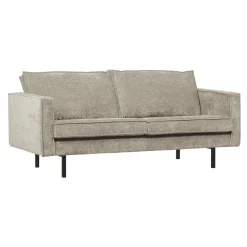 WOOOD Rechte Bank|2,5-zits Bank Rodeo Ribstof, kleur Donker Zand