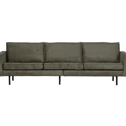 WOOOD Rechte Bank|3-zits Bank Rodeo Structure Velvet, kleur Frost Frosty Green