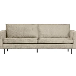 WOOOD Rechte Bank|2,5-zits Bank Rodeo Structure Velvet, kleur field Wheat