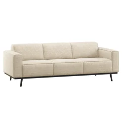 WOOOD Rechte Bank|3-zits Bank Statement 230cm, Melange stof, kleur Beige