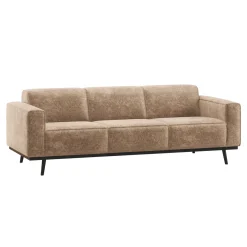 WOOOD Rechte Bank|3-zits Bank Statement Velvet Chenille, kleur Taupe