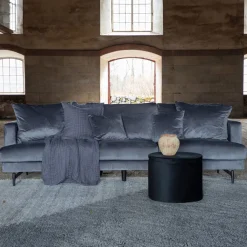 Nohr Rechte Bank|3-zits Bank Tamora Velvet, kleur Donkergrijs