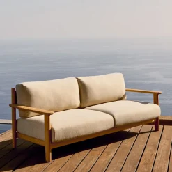 Kave Home Tuinbanken|Rechte Bank|3-zits Bank Tirant hout Teak