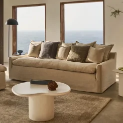 Kave Home Rechte Bank|3-zits Bank Zenira kleur Beige