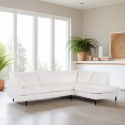 BASE Hoekbank|3-zits Hoekbank Alaya Bouclé, kleur Naturel