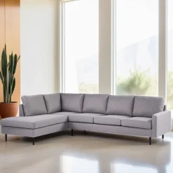 BASE Hoekbank|3-zits Hoekbank Jeno kleur Grijs