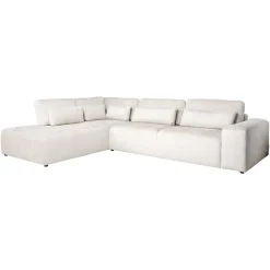 Richmond Interiors Hoekbank|3-zits Hoekbank Lund Chenille, kleur Crème Cru00e8me