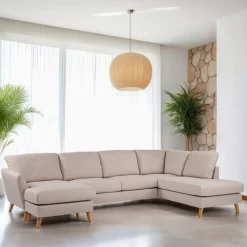 BASE Hoekbank|3-zits Hoekbank Mansi kleur Beige