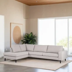 BASE Hoekbank|3-zits Hoekbank Yuridia kleur Grijs