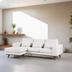 BASE Loungebank|3-zits Loungebank Alando Links/Rechts, kleur Beige